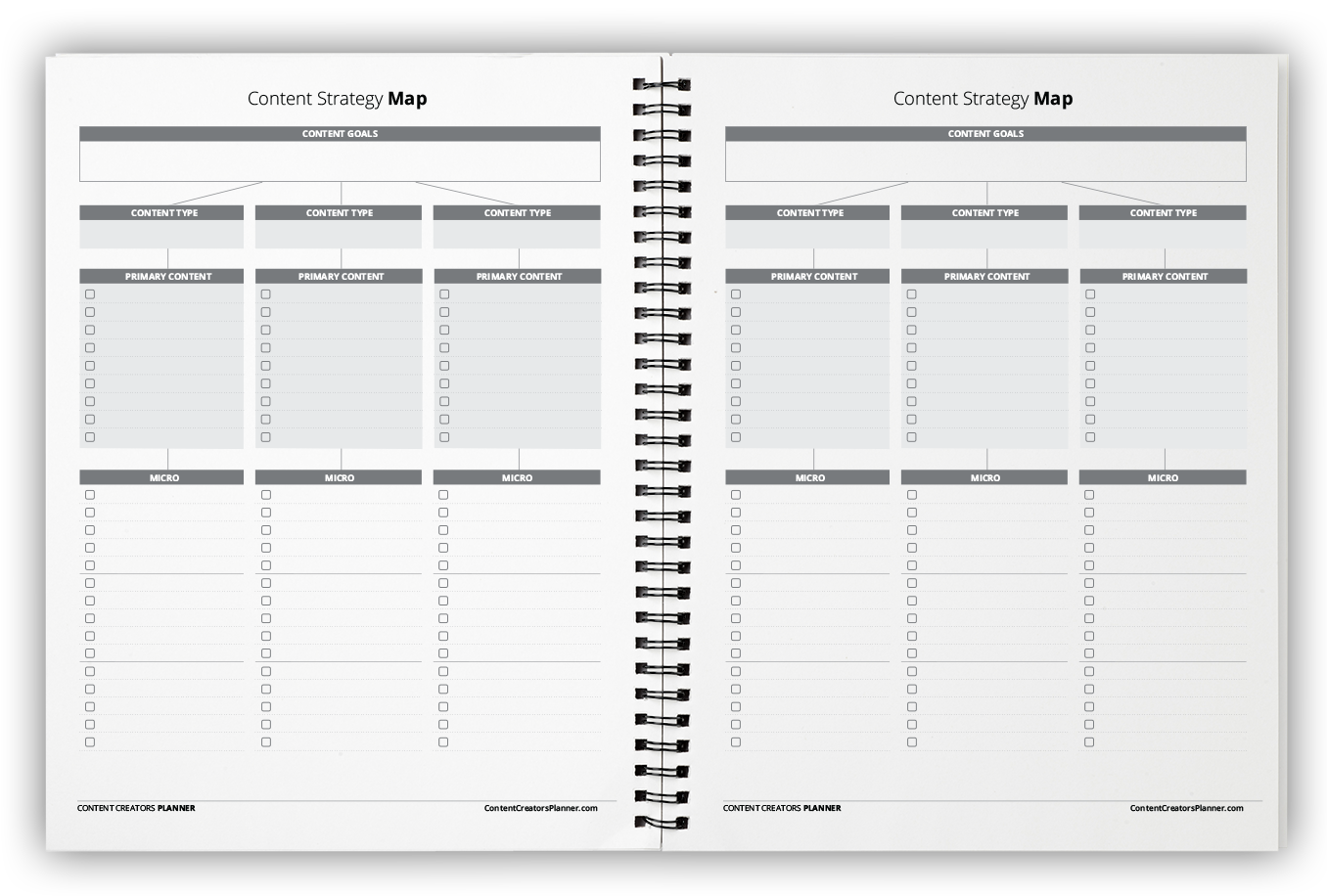 Content Marketing Planner & Calendar | Content Creators Planner