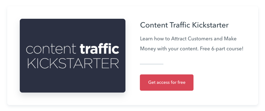 Content Traffic Kickstarter