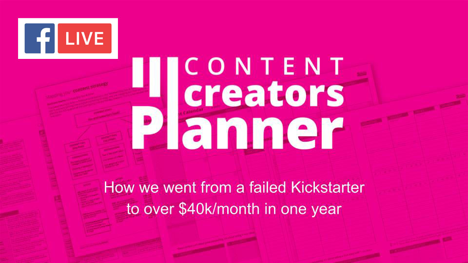 From Failed Kickstarter to over $40k revenue per month in less than one year
